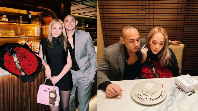 Kepoin Serunya HUT Ke-1 Pernikahan BCL - Tiko: Ada Mawar Merah hingga Labubu