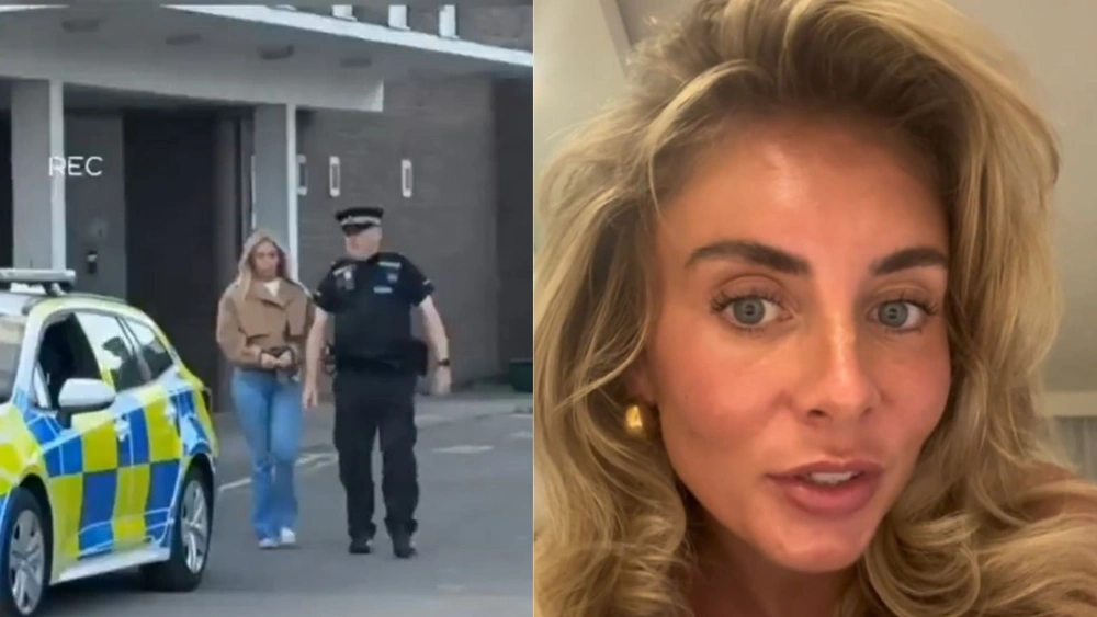 Tangan Diborgol, Video Penangkapan Bonnie Blue oleh Polisi London Jadi Viral