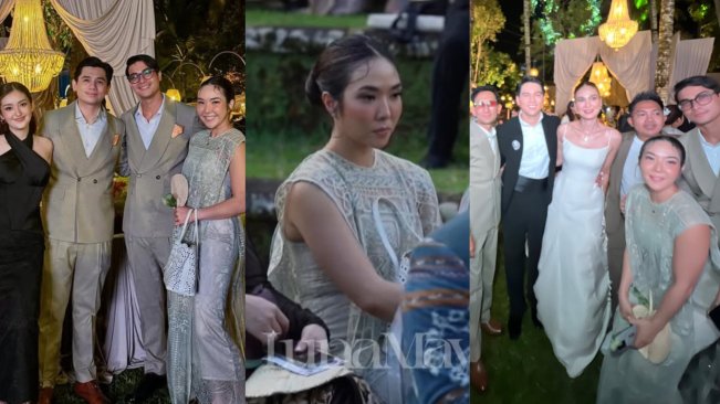 Momen Gisella Anastasia dan Cinta Brian di Pernikahan Luna Maya (instagram)