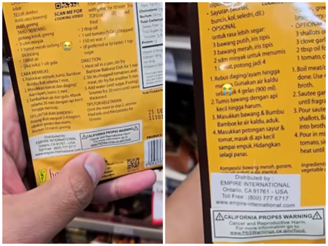 Bumbu Instan Populer Ini Dapat Peringatan di AS, Tapi Aman di Indonesia?