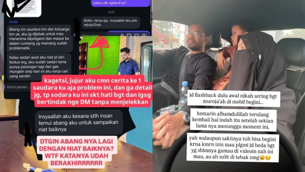 Ramai soal pembahasan poligami dalam chat yang dibagikan Mawa. [Instagram]