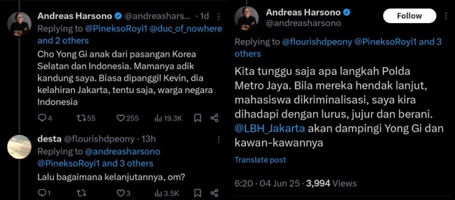 Identitas Cho Yong Gi. (X)