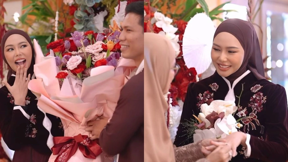 Dara Arafah menerima lamaran Rehan dengan restu penuh dari keluarga. [Instagram]