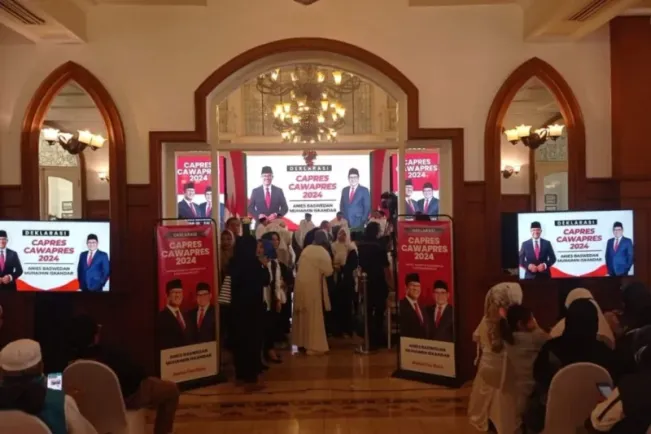 Sah! Deklarasi Anies - Cak Imin "AMIN" di Hotel Bersejarah