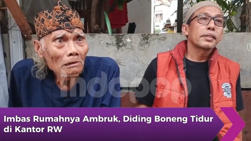 rumah Diding Boneng ambruk (Youtube/Indopop)
