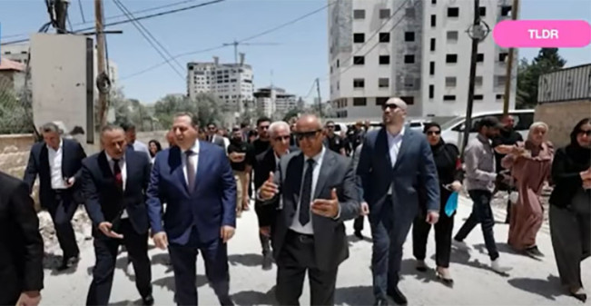 yang tiba di pintu masuk kamp pengungsi Jenin di wilayah pendudukan Tepi Barat, Rabu (21/5/2025)/Foto:YouTube DawnNews English