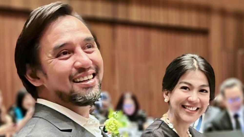 Selebgram Donna Fabiola dan suaminya Tigra Denre Sonda yang kini buron. [Instagram]