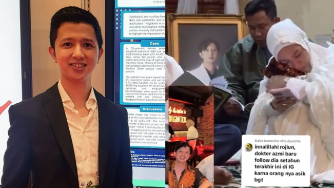 Sambil Menangis, Istri Peluk dan Cium Pakaian dr Azmi Fadhlih Saat Berdoa