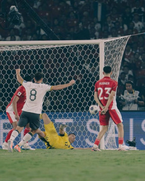 Emil Audero di laga Indonesia vs China. (Instagram)