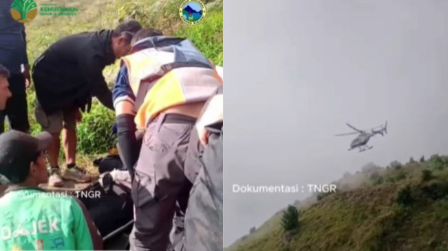 Kondisi Terkini Pendaki Asal Swiss Benedikt Emmenegger yang Jatuh di Gunung Rinjani