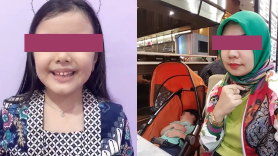 Faizah dan sang ibu yang meninggal (TikTok)