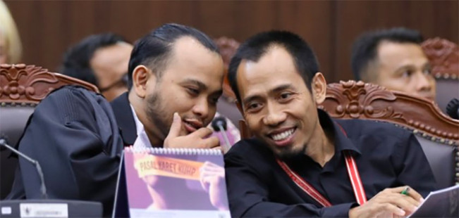 Kuasa Hukum perkara uji materiil UU Sisdiknas Tahun 2003/Foto: dok MK