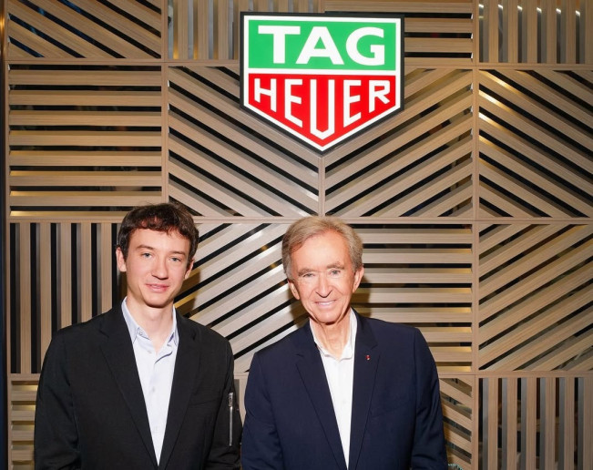 Frederic dan Bernerd Arnault. (Instagram/@frederic.arnault)