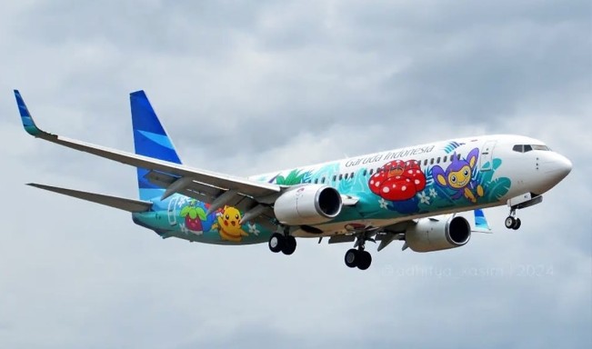 Terekam Video, Pesawat Garuda Indonesia Keluarkan Percikan Api Saat Terbang, Begini Kata Maskapai