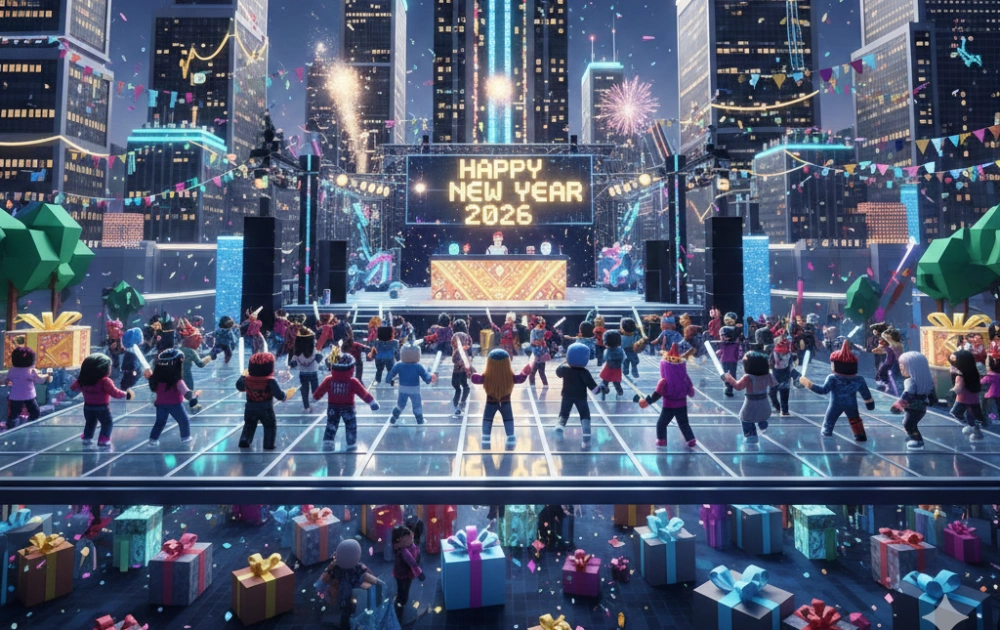 Kode Redeem Roblox 1 Januari 2026: Tahun Baru Gratis Item, EXP, dan Reset Stats