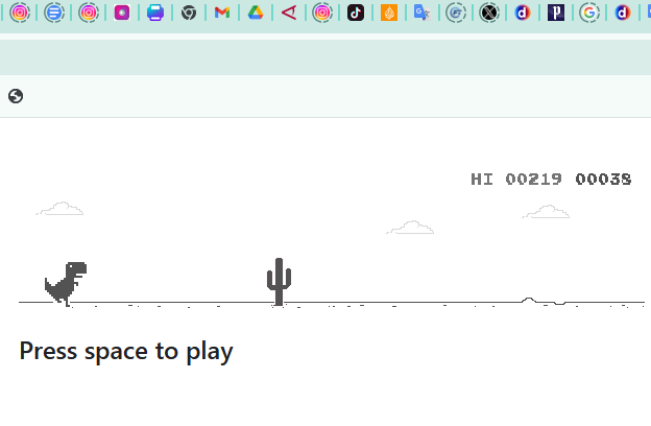 Main Game T-Rex Google Chrome Butuh 17 Juta Tahun untuk Tamat