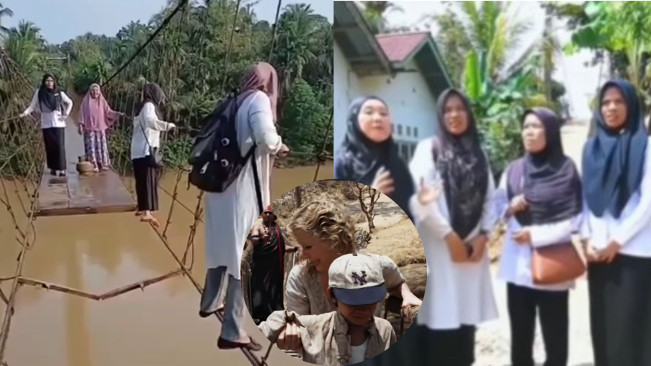 Kocak, Guru Viralkan Jembatan 'Indiana Jones' di Jambi Justru Minta Maaf ke Pemerintah Setempat