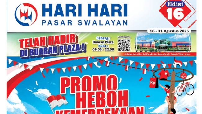 HARI HARI Swalayan Tawarkan Diskon Besar di Pertengahan Agustus 2025