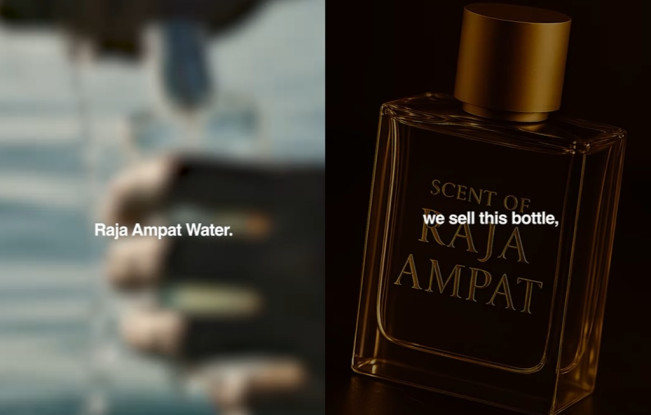Viral Iklan Satire Parfum Sindir Tambang Nikel: 100 Persen Air Laut Raja Ampat!