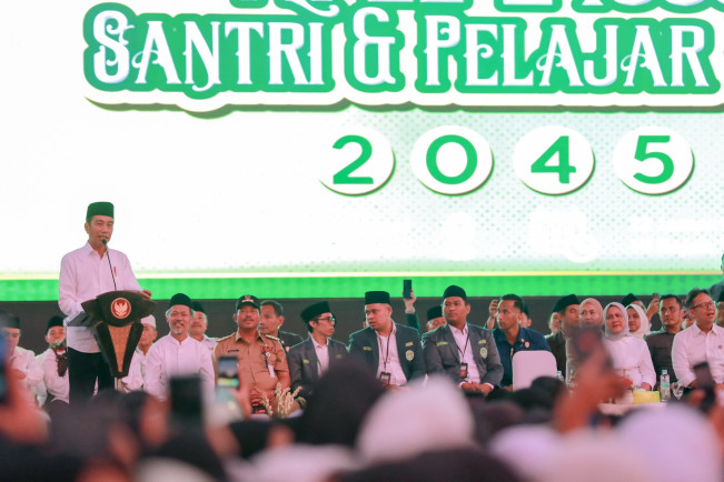 Temui 2.400 Santri dan Pelajar di Wonosobo, Jokowi Kasih Pesan Ini