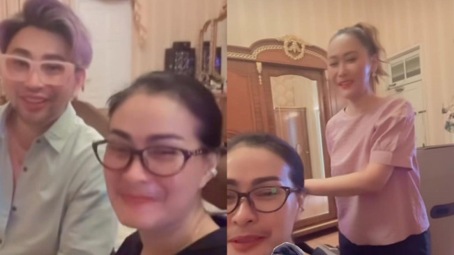 Iis Dahlia, Caren Delano dan Inul Daratista. (Instagram)