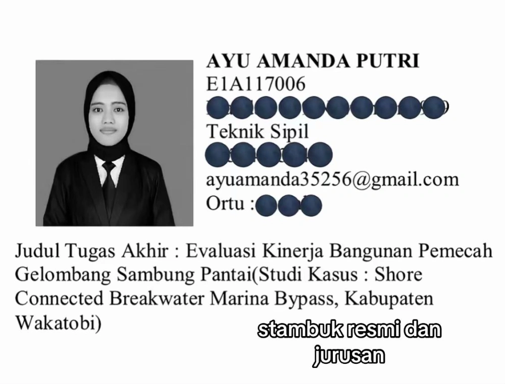 Perjuangan Ayu sia-sia , saat NIM dirinya berubah menjadi orang lain (TikTok)