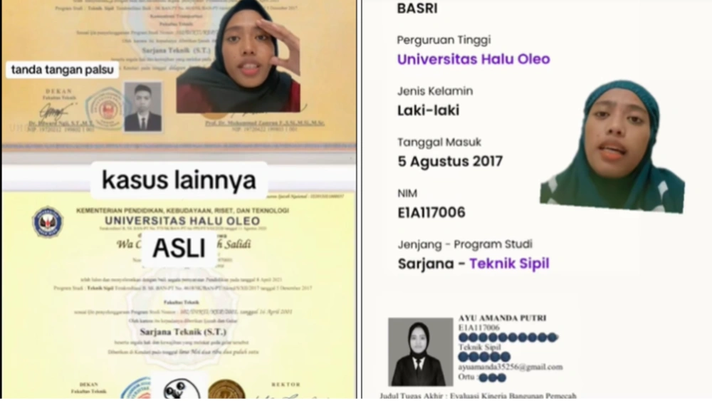 Viral! NIM Mahasiswi UHO Sulawesi Tenggara Tiba-Tiba Jadi Milik Orang Lain, Ada Apa?