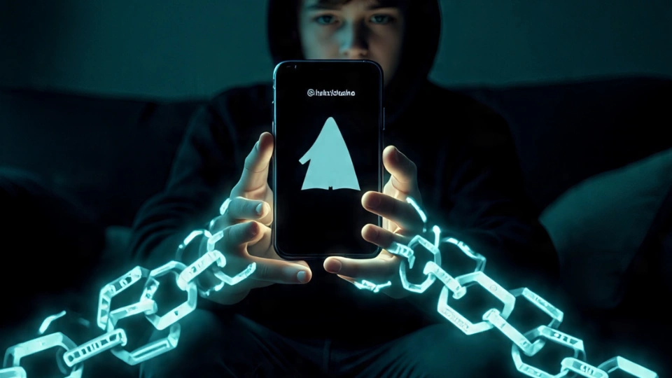 Ilustrasi Anak Bermain Gadget (Meta AI)