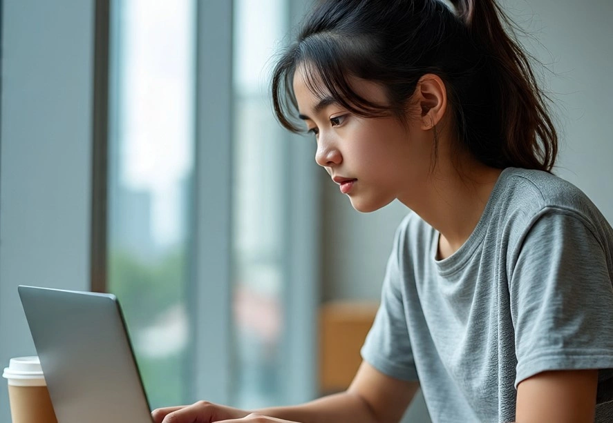 Ilustrasi anak SMA di Thailand dapat bantuan laptop dari pemerintah [Meta AI]