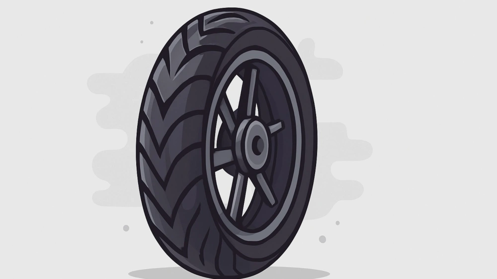 Ilustrasi ban sepeda motor. [ftnews-copilot]