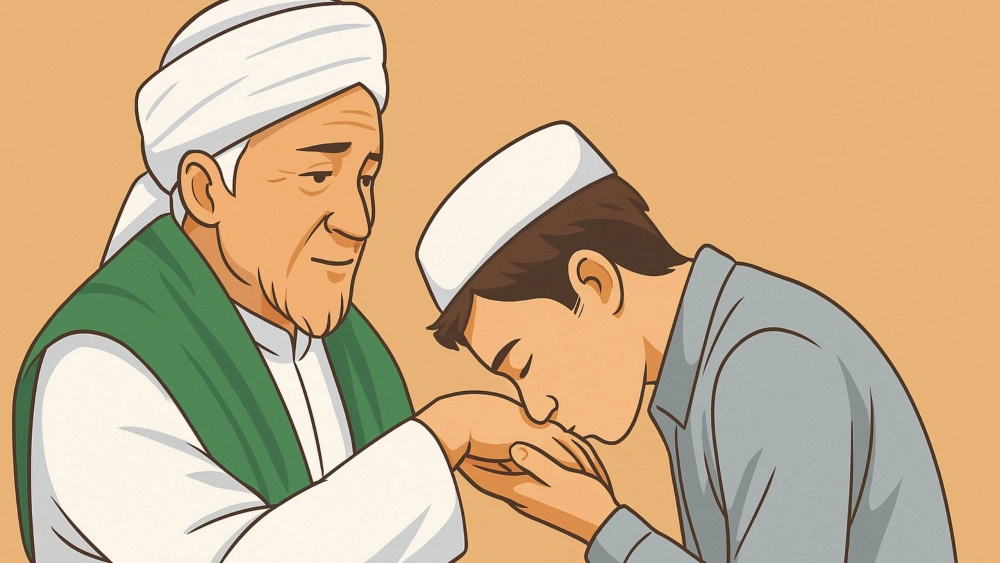 Cium Tangan Ulama Tidak Ada dalam Islam? Ini Pandangan Mazhab Fikih Imam Syafi’i