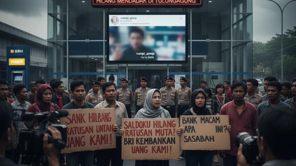 Protes Pecah di BRI Tulungagung, Puluhan Nasabah Ngaku Saldo Raib!