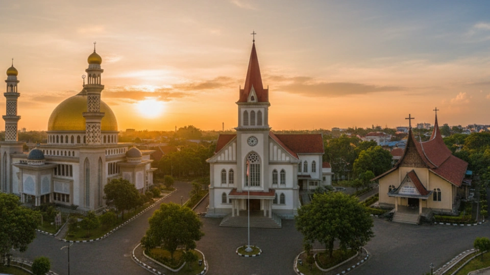 Kampung Sawah Bekasi, Saat Masjid dan Gereja Berdiri Berdampingan