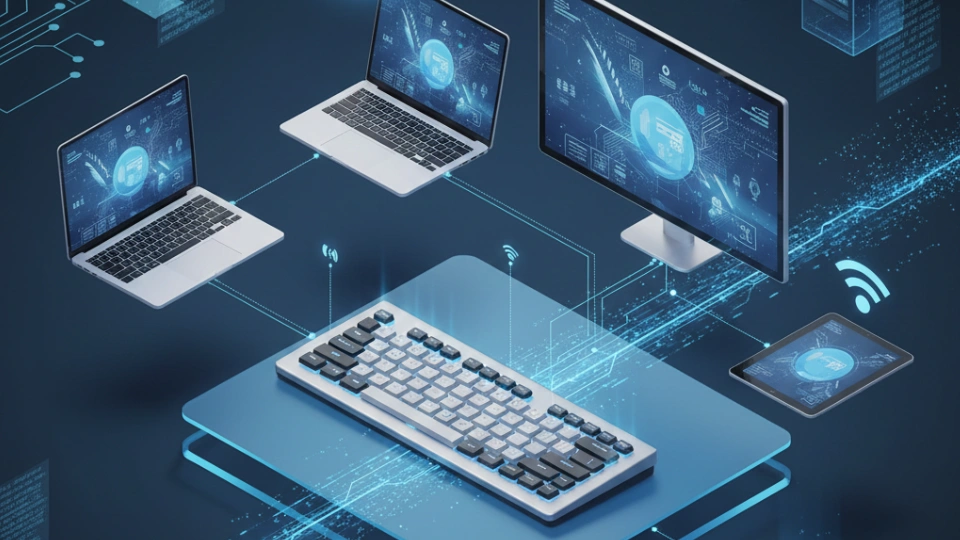 Ilustrasi keyboar wireless (Gemini AI)