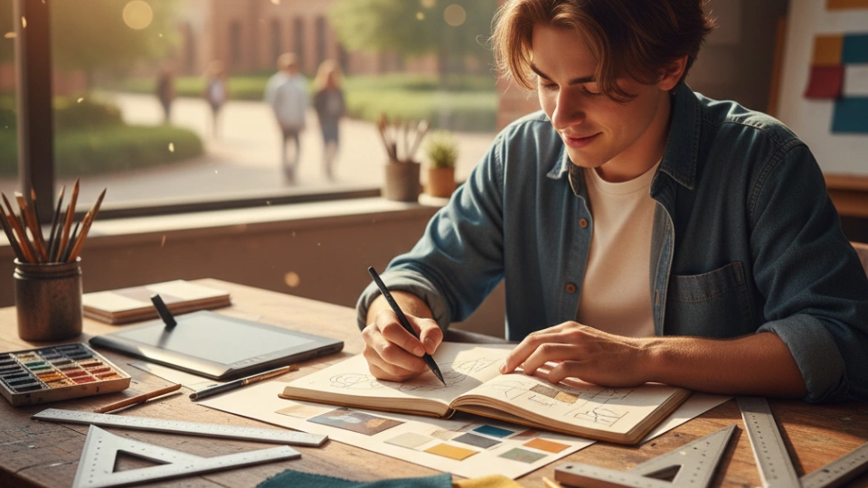 Ilustrasi Kuliah Gambar (Gemini Ai)