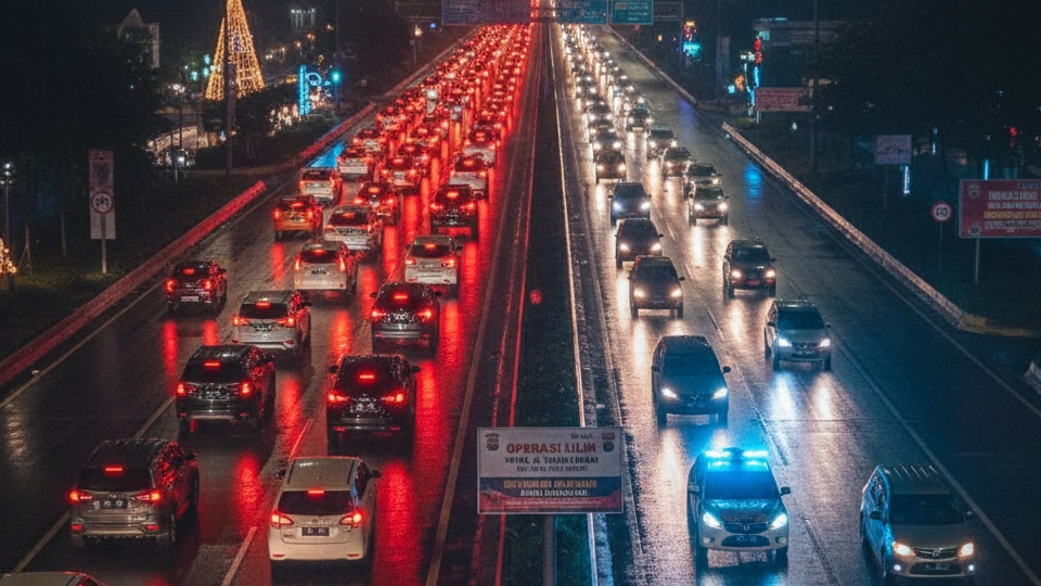 Ilustrasi Lalu Lintas Macet (Gemini Ai)