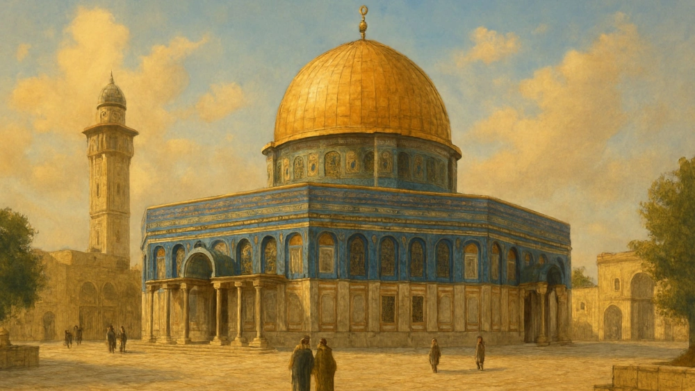 Ilustrasi Masjidil Aqsa di Palestina. [copilot-ftnews]