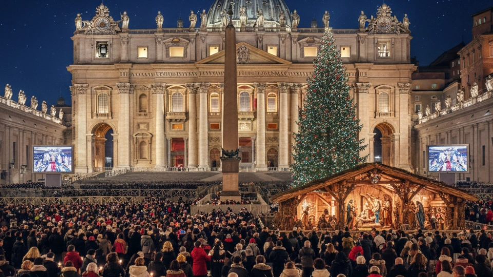 Ilustrasi Misa Di Vatikan (Gemini AI)