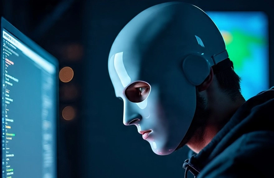 Ilustrasi pelaku teror kepada 10 di Depok, Jawa Barat [Meta AI]