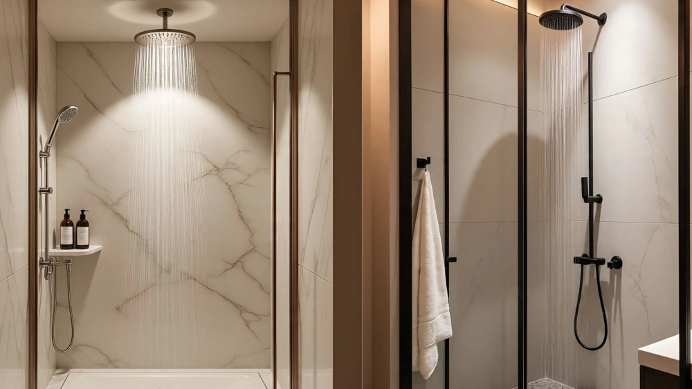 Ilustrasi shower hotel terbaik [Meta AI]