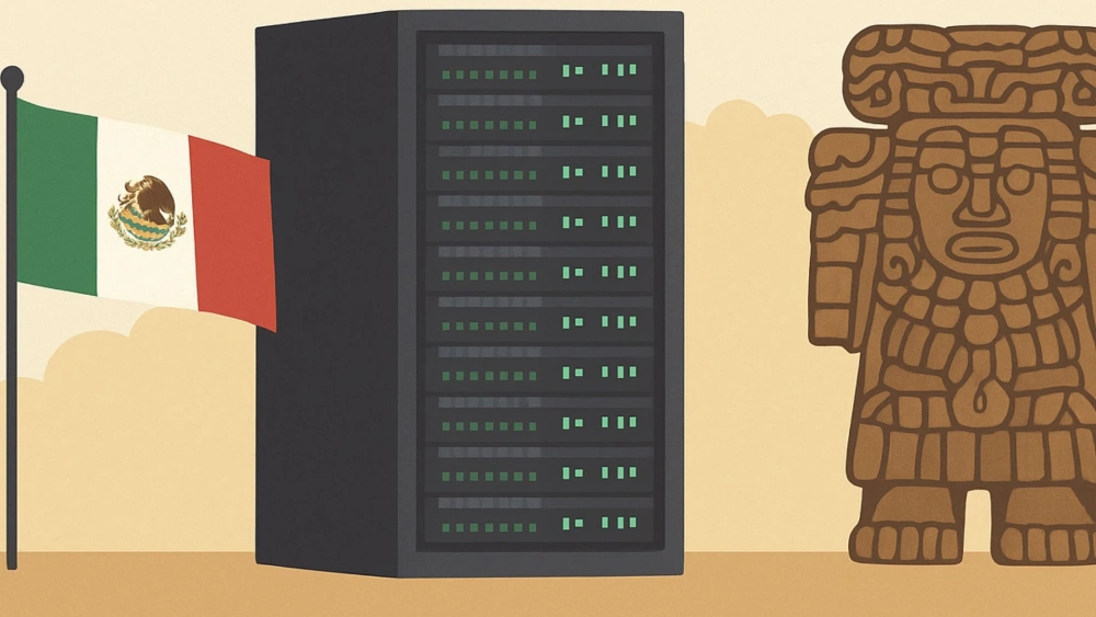 Ilustrasi Meksiko berencana bangun Superkomputer raksasa bernama Coatlicue. [Gemini AI]
