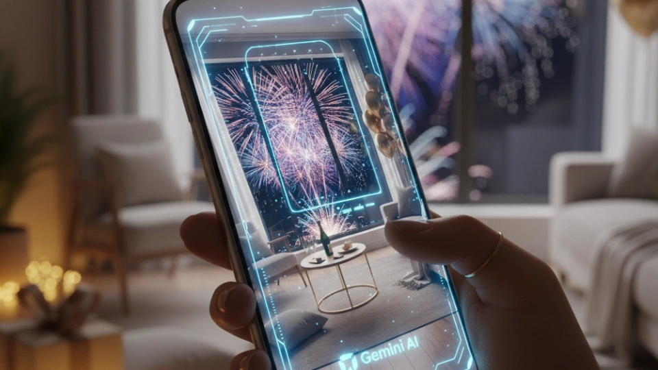 Ilustrasi prompt untuk Tahun Baru (Gemini AI)