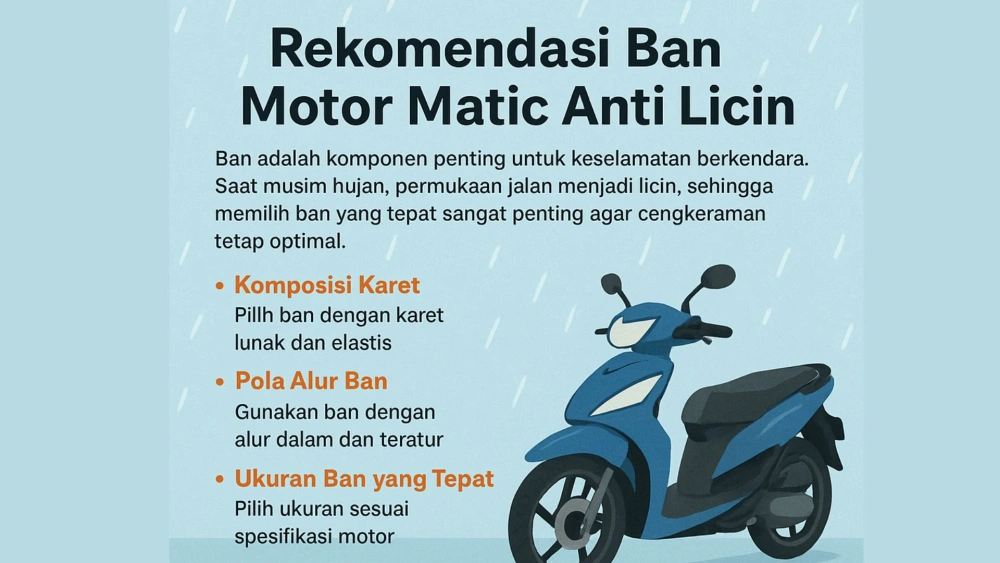 Ilustrasi tips memilih ban anti licin [Google AI]