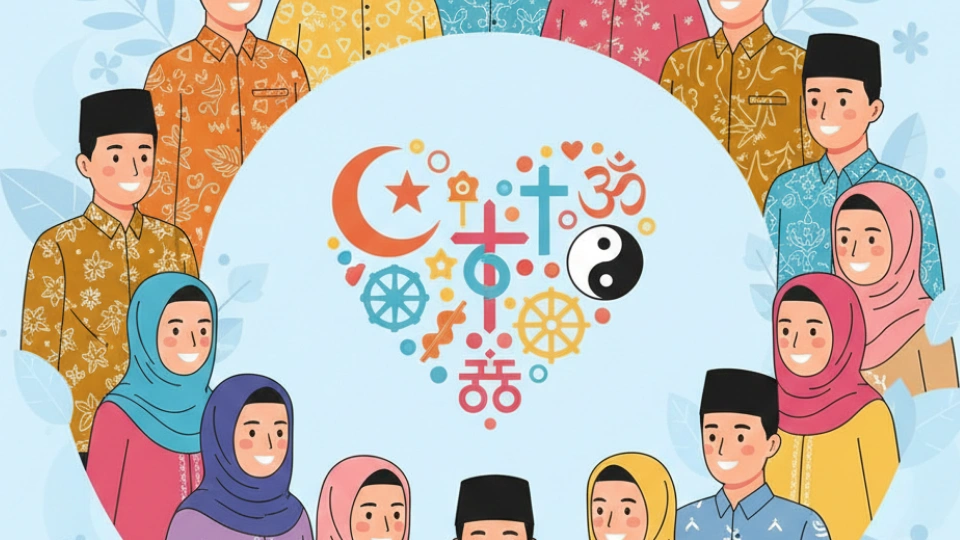 Ilustrasi Toleransi Beragama (Gemini AI)