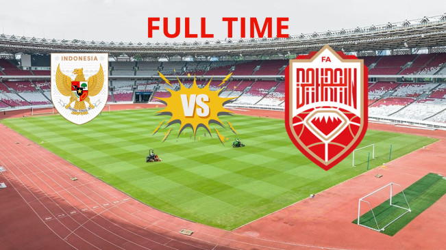 Full Time Indonesia Vs Bahrain: Perjuangan Garuda Berakhir dengan Kemenangan 1-0