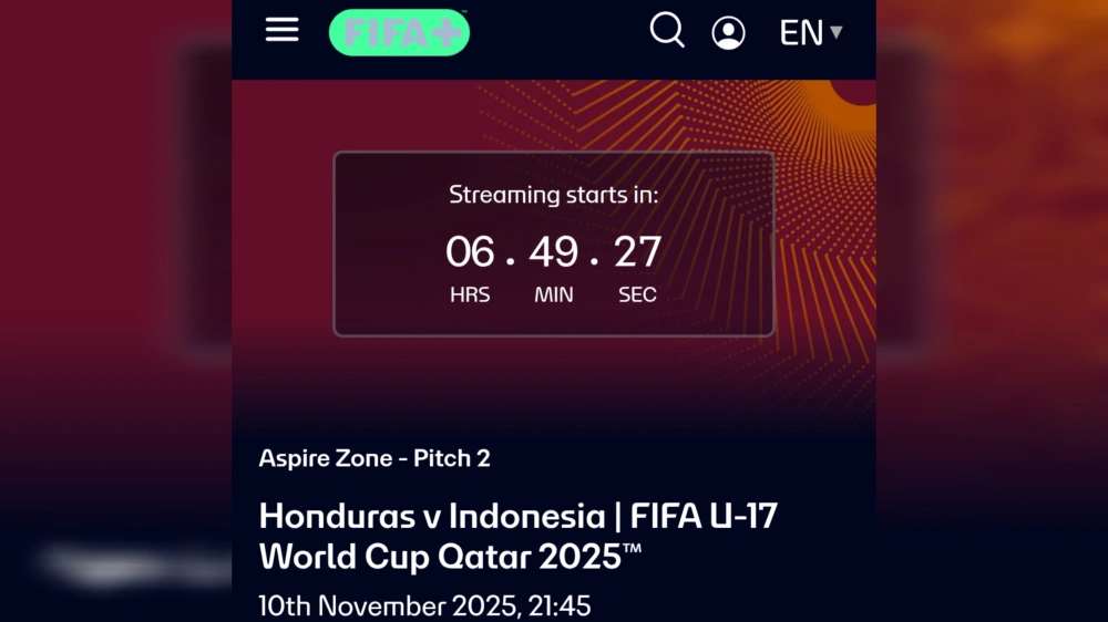 Website FIFA+. [FIFA+]