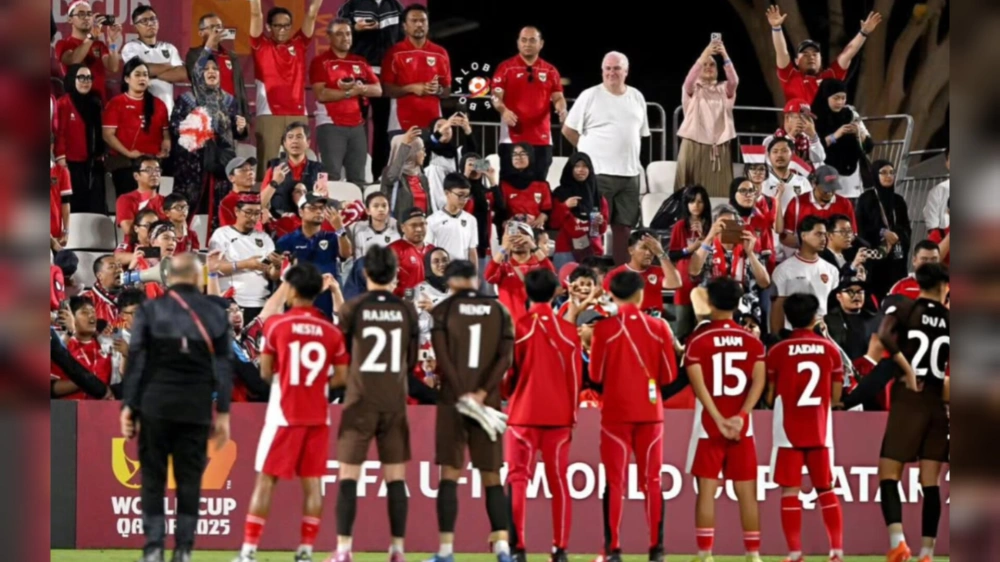 Suporter Timnas Indonesia U-17 di Qatar. [Instagram]