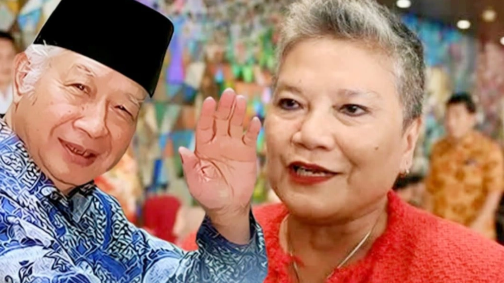 Soeharto dan politisi senior PDIP, Ribka Tjiptaning. [Instagram]