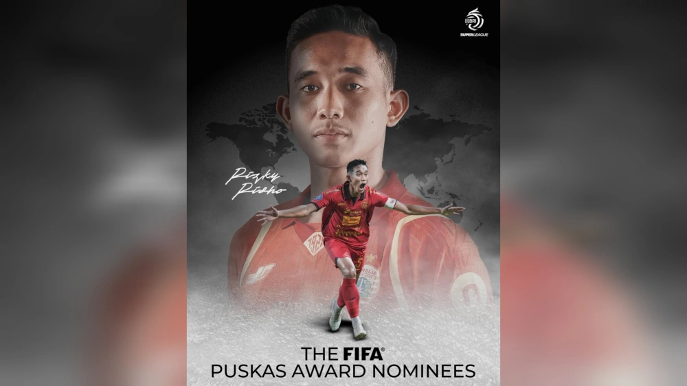 Gol Rizky Ridho mssuk nominasi Puskas Awards 2025. [Instagram/@liga1match]