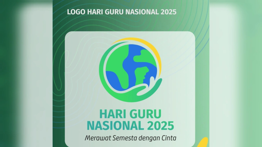 Logo Hari Guru Nasional 2025. [Instagram]
